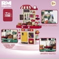 thumbnail image 4 of Juguete Cocina con 48 Accesorios Luz y Sonido Para Niños, 4 of 6