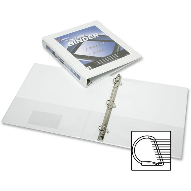 Frame View Binders White, 11/2"