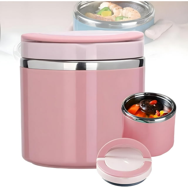 Bee Vibes Termo de Comida y Sopa de 1000 ml – Caja Bento de Acero Inoxidable con Asa, Recipiente Sellado a Prueba de Fugas para Trabajo, Viajes y Escuela | Bee Vibes
