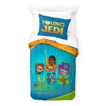 Young Jedi Adventures Kids 2-Piece Twin/Full Comforter Set, Reversible, Microfiber