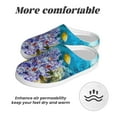 thumbnail image 6 of Lsque Corals and Tropical Fish Pattern Womens Comfort Cotton on Scuff With Memory Foam and Anti-skid Sole Slipper-42/43, 6 of 7