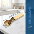 thumbnail image 7 of Ice Cream Scoop, Stainless Steel Ice Cream Scooper, Comfortable Ergonomic Handle, Easy Release, Easy Clean Gold 7.2 in, 7 of 7