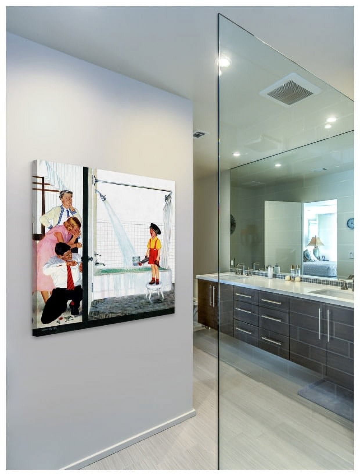 Marmont Hill "Bath" by Curtis Painting Print on Canvas