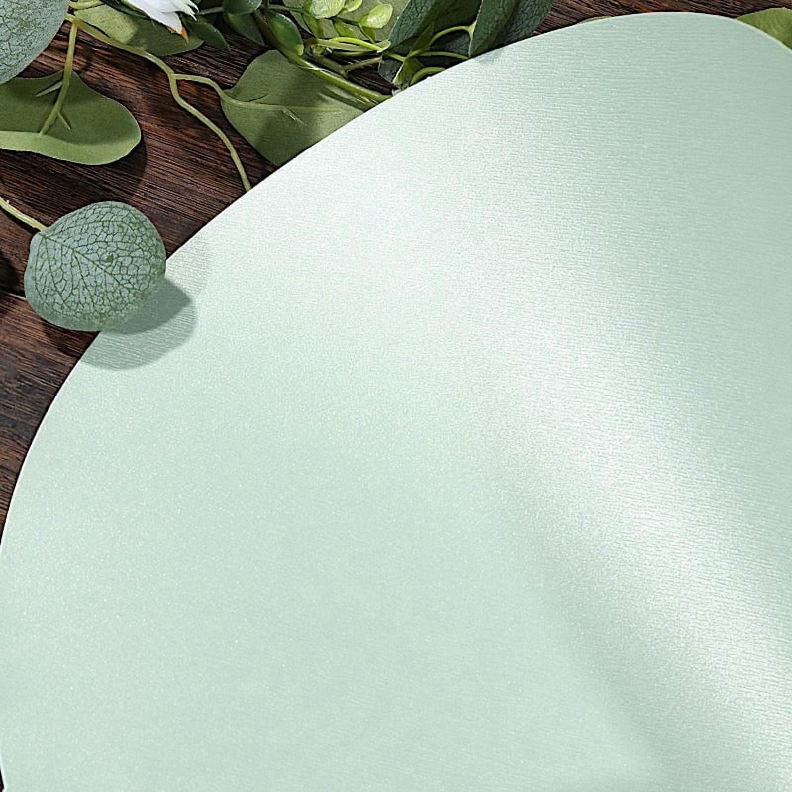 Balsa Circle 50 Round 13 in Sage Green Disposable Paper Table Placemats Party Events Decorations Supplies