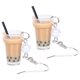 thumbnail image 5 of Pendientes colgantes de té con leche y perlas, pendientes de simulación, gancho para la oreja de té con leche y perlas, 5 of 6
