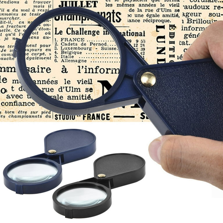 Portable Mini Magnifying Glasses 10X Foldable Key Ring Magnifier
