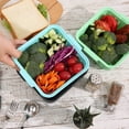 thumbnail image 3 of Microwave Cookware Steamer Food Container, 1.35L, Silicone BPA Free Steamer Bowl Basket Food Container for Steaming Fresh Meals or Frozen Vegetables with Removable Strainer, 6x6x3.2 Inches, 3 of 8