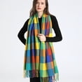 thumbnail image 4 of Bufanda de cachemira nueva de lujo para mujer, diseño de manta, chal de invierno con teselas, pashmina, bufanda, bandana, 2022, 4 of 5