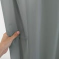 thumbnail image 6 of Haperlare 72"W x 72"L Gray Shower Curtain or Liner Farmhouse Waterproof Solid Fabric Shower Curtain with Rustproof Grommets, 1 Set, 6 of 6