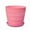 Pink, variant on YardVibe 4.7 Inch Plant Pots Indoor Outdoor, Colorful Plant Flower Pots with Drainage Holes and Saucers Plastic Planters Nursery Pots for Garden Plants Flowers Succulents - Pink