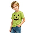thumbnail image 4 of CONFREE Halloween Boys Short Sleeve Tshirts Crew Neck Pumpkin Face Graphic Soft Hallowmas T-Shirts for Kids, 4 of 5