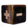 thumbnail image 5 of Wiz Dice Stone Fudge Dice - Polyhedral Dice Set with a Dice Bag for Tabletop RPG Adventure Games - Handmade D6 Dice with Plus, Minus and Blank Faces for Fudge RPG Systems - Tiger's Eye - 16mm - 4 ct, 5 of 5