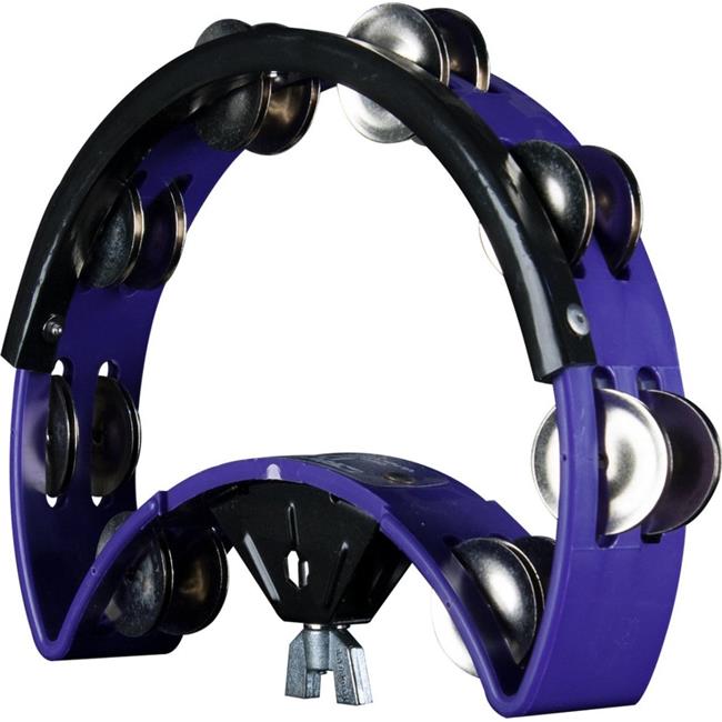 Rhythm Tech DST80U Purple Drumset Mountable Tambourine with Nickel Jingles