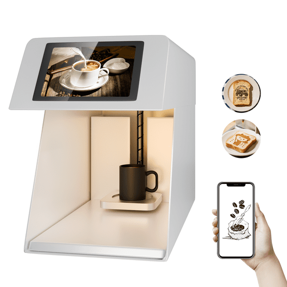 Coffee Latte Art Machine - 5-Second Custom Coffee Printer for Lattes, Breads & Cookies | Boost Drink Interest & Social Media Buzz | Perfect for Cafs, Bakeries & Home Use | 600DPI Resolution