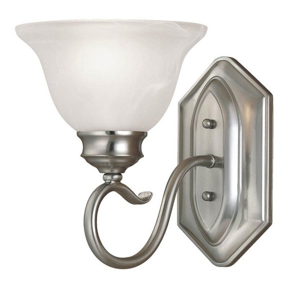 Millennium Lighting 9.25" 1 Light Metal Wall Sconce in Satin Nickel