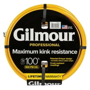 Gilmour 100 foot Professional Hose, 5/8" Diameter, 100 Foot, Yellow, 1 Each