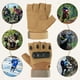thumbnail image 5 of Guantes sin dedos Uxcell para trabajo al aire libre, guantes de medio dedo, guantes transpirables para entrenamiento, color marrón, talla M, 5 of 6