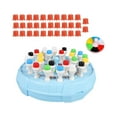 thumbnail image 4 of Juego de mesa de ajedrez 2 en 1, actividades de aprendizaje, divertido juego de mesa con clavija, regalo de vacaciones, juguetes educativos lógicos , azul, 4 of 10