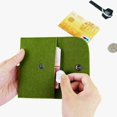 thumbnail image 3 of Mini portátil de fieltro de color puro para tarjetas de crédito, monedero, monedero, regalo, (1 unidad, verde) ER, 3 of 5