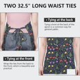 thumbnail image 6 of Pioneer Flower Floral Print Pattern Apron for Women and Men, Cotton Linen Waterproof with Pockets, Adjustable, 33x27 Inch for Kitchen, Gardening, BBQ, Salon, 6 of 6