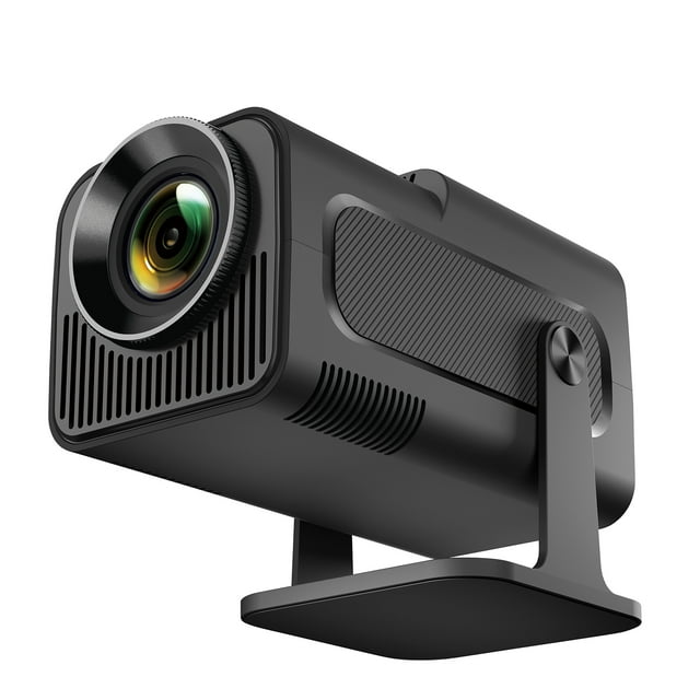 Android-Powered Portable 1080P LCD Projector with Manual Focus, 180° Rotation & Flexible Angle Adjustment – 30-150 Inch Display, BT Connectivity, US Plug, Black – Ideal for Home Cinema, Video