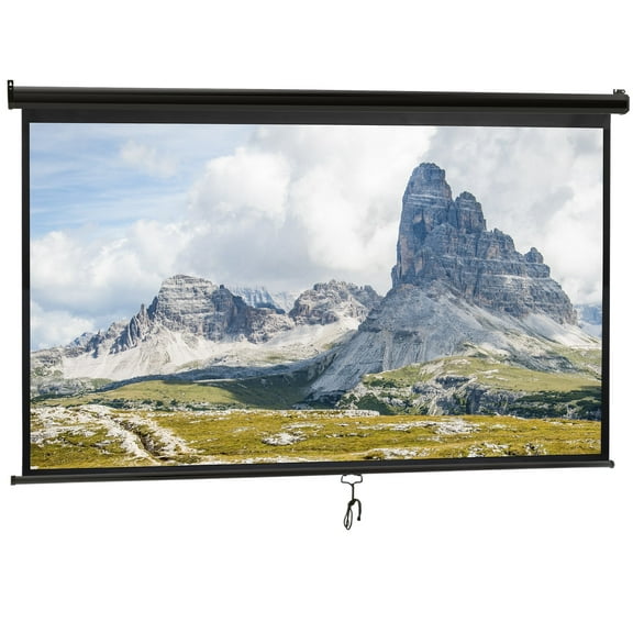 ZENY 100" 16: 9 Projector Screen Auto Lock 160° View Angle 4K, Black