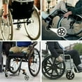 thumbnail image 5 of CHOK Roue avant de 8 Pouces 2 Pcs Roues de Remplacement pour Fauteuil Roulant Pneu Plein Antidérapant 190mm Gris en Noir Roues pour Fauteuils Roulants Marcheurs Marcheurs (Noir), 5 of 5