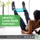 thumbnail image 3 of Gaiam Restore Mini Band Kit, juego de 3, ligero, mediano, pesado, bandas de resistencia para la parte inferior del cuerpo para ejercicios y entrenamientos de piernas y glúteos, bandas de 12 x 2, 3 of 7