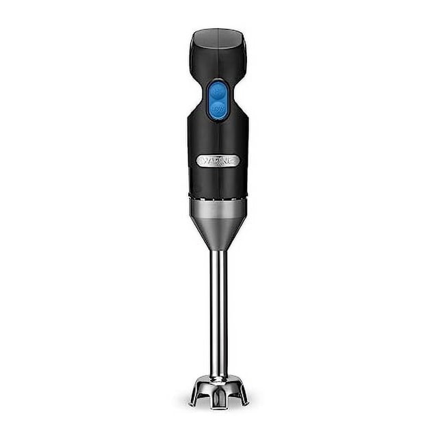 Waring Commercial Quik Stix Batidora de mano de inmersión liviana, eje sellado fijo de 7", hoja de acero, 2 velocidades, grado profesional de servicio de alimentos para restaurantes, 3 galones, 120 V