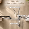 thumbnail image 5 of Pet Safety Gate, 3Panels 80" Extra Wide Iron Gates for Doorway Kitchen Playard, Black, 5 of 8