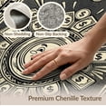 thumbnail image 6 of ODIKA 3'x5' Washable Throw Rug Cartoon Graphic Mascot Doodle Border Men Movie Funky Guys Mens Refined for Entryway, Kitchen, Mudroom, Stain Resistant, Low Profile, Non-Slip, 6 of 7