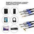 thumbnail image 5 of 3.5 mm to Double 3Pin Aux Cable TRS Male to Female/Male Y Splitter Cord for Mixers Speakers Amplifiers, 5 of 8