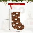 thumbnail image 4 of Yiaed Sloths Need More Coffee Print Christmas Stockings, Christmas Stockings Hanging Ornaments, Christmas Stockings for Family Christmas Holiday Decorations, 4 of 7