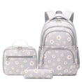 thumbnail image 1 of Mochila con estampado de margaritas de trigo dorado con lonchera y estuche para lápices, 1 of 7