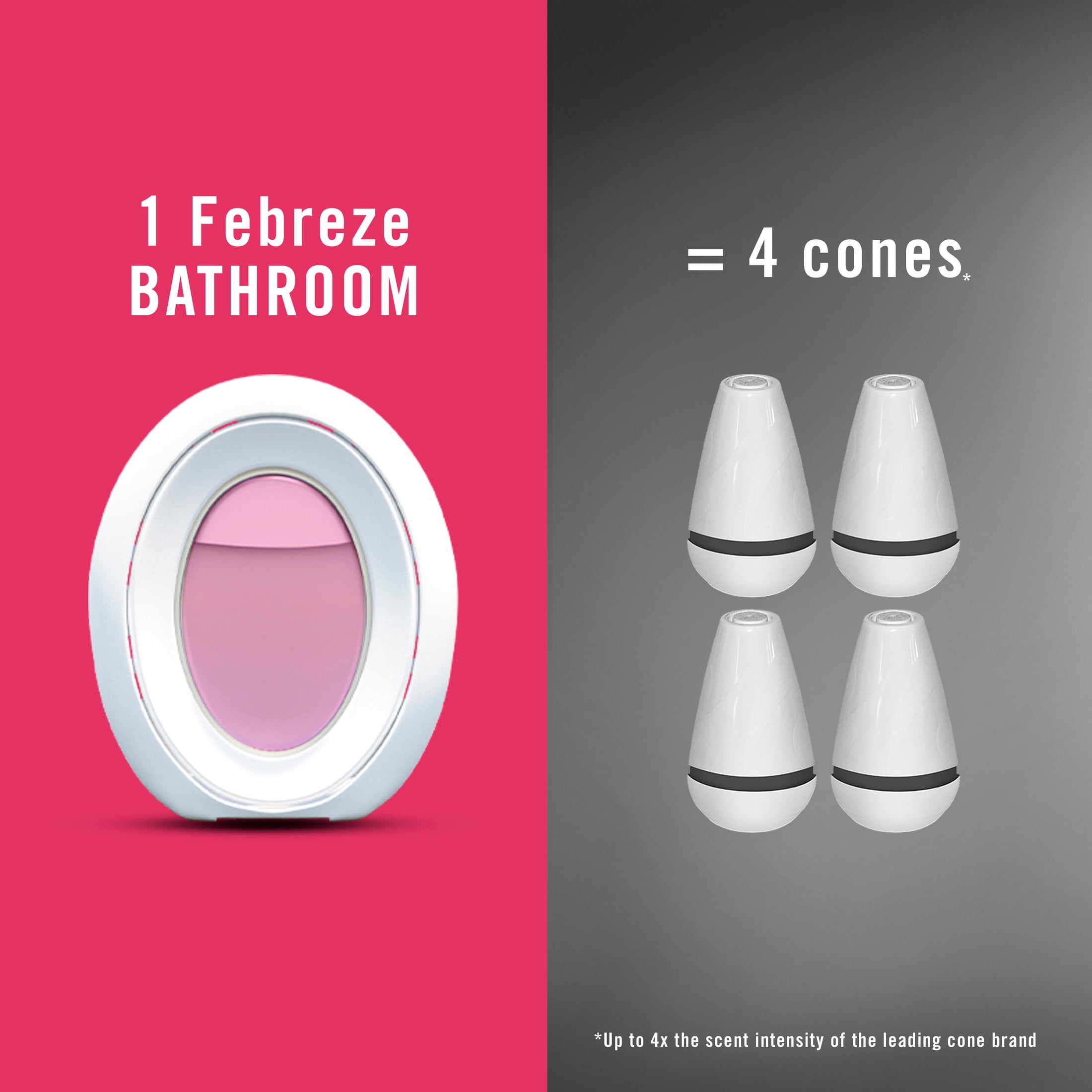 Febreze Dunkin' Bathroom Air Freshener, Odor-Fighting Air Freshener for Small Spaces, Strawberry Frosted Donut, 1 Count