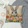 thumbnail image 2 of Heduofu Easter Throw Pillow Covers Spring Easter Pillow Covers Easter Bunny Eggs Hunt Truck Cushion Covers Pillow Cases for Home Outdoor Sofa Couch Decoration White, 2 of 5