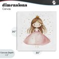 thumbnail image 4 of Stupell Industries Cottage Little Princess with Pink Gown Canvas Art, 30 x 30, by Creative Studio, 4 of 8