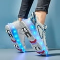 thumbnail image 5 of YAZI Boys and Girls Flash Rechargeable Four-Wheeled Roller Derby Skates Easy to Learn and More Balanced Birthday, 5 of 13