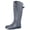 Navy Glitter, variant on Waterproof Glitter Rain Boots for Women Mid Calf Garden Outdoor Mud Shoes (9 B(M) US)