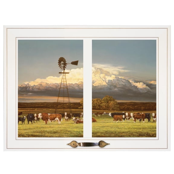TrendyDecor4U Summer Pastures Framed Print WCOW227B-226G