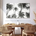 thumbnail image 3 of Elephant Stock Tropical In Black And White Wall Art - Horizontal Multi Panel Canvas - Living Room Wall Decor - Floral And Botanical Multi Panel - Black And Gray Decor By Sisi And Seb - 65" x 42", 3 of 8