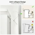 thumbnail image 6 of Yesurprise Dresser for Bedroom with 5 Drawers Tall Wood Drawer Dresser Chest of Drawers for Closet Living Room Hallway Nursery Kids Bedroom White, 6 of 6