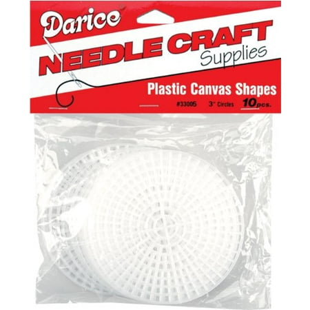 Darice Plastic Needlepoint, Round, 10 pk