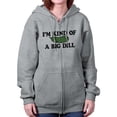 thumbnail image 3 of Kind Of Big Dill Food Funny Pickle Zip Up Hoodie Men's Women's Brisco Brands L, 3 of 7