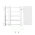 thumbnail image 2 of Expandable Closet Tension Shelf Rod, Adjustable Nail Free Cabinet DIY Divider Storage Rack For Wardrobe Cupboard23-30cm / 9.1-11.8in Length, 2 of 8