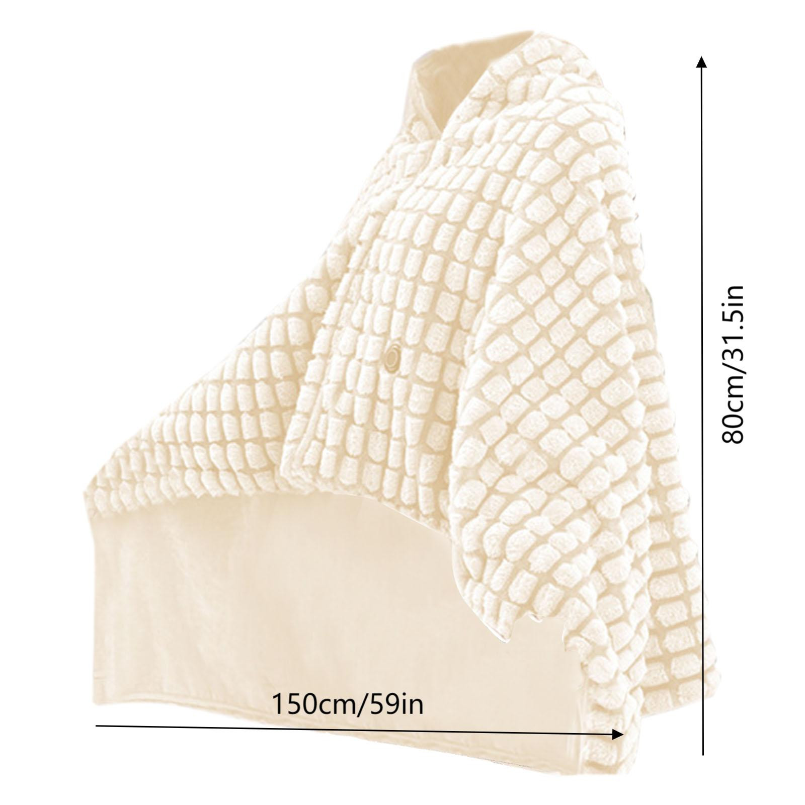 Wearable Electric Heated Blanket Shawl Wrap,Fast Heating Portable Heated Poncho with 3 Adjustable Temperature,Heating Wrap,Office,Home,Travel,Camping,Indoor Winter Activities,Heated Throw Blanket