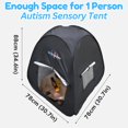 thumbnail image 2 of Carpa Sensorial ULTRAPOPP para Niños con Autismo Mayores de 3 Años con Oscurecimiento, 2 of 6