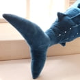 thumbnail image 4 of Cute Shark Plush Toy Big Fish Cloth Doll Whale Stuffed Children Birthday Gift Blue 75cm, 4 of 5