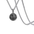 thumbnail image 1 of Collar de acero inoxidable con colgante de baloncesto de moda, collar creativo para hombre con personalidad, 1 of 7