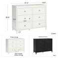 thumbnail image 6 of Little Seeds Piper 6-Drawer Dresser, Cream, 6 of 25